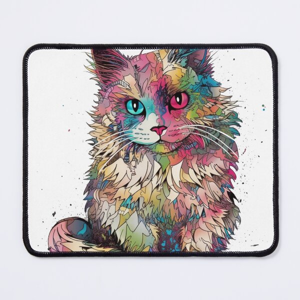 Item preview, [Ragdoll Cat Art] Whimsy Multi-media Design | Feline Lovers Dream of this Mixed Technique! designed and sold by DooodleGod.