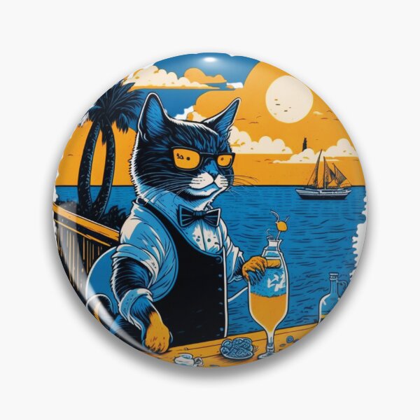 Item preview, Bartender Cat - Capri Color - Gifts and Merch for Bartenders designed and sold by MaFleiva.