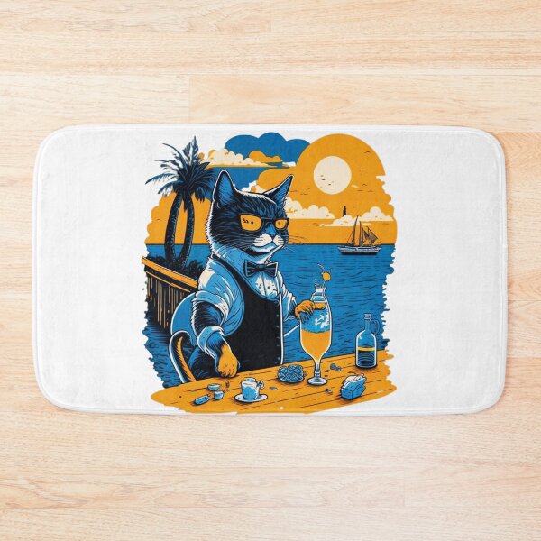 Item preview, Bartender Cat - Capri Color - Gifts and Merch for Bartenders designed and sold by MaFleiva.