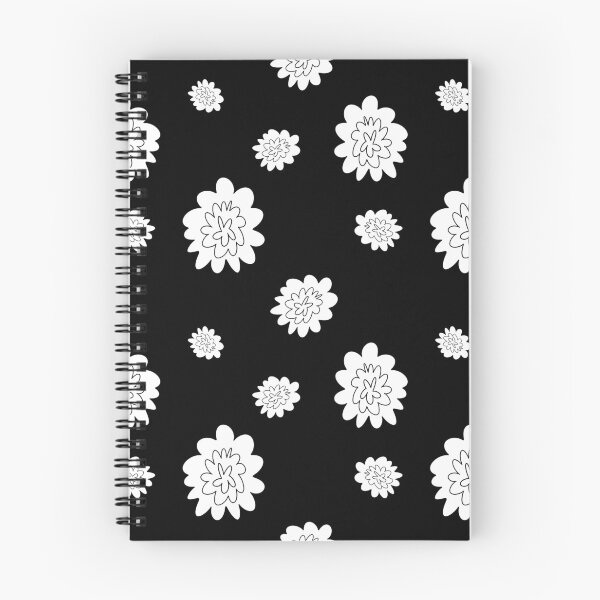 Item preview, Flower abstract simple line black seamless pattern designed and sold by Yana Mustafina | Boho Soulful Designs.