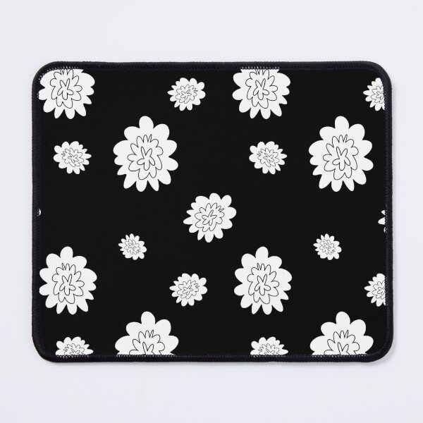 Item preview, Flower abstract simple line black seamless pattern designed and sold by Yana Mustafina | Boho Soulful Designs.