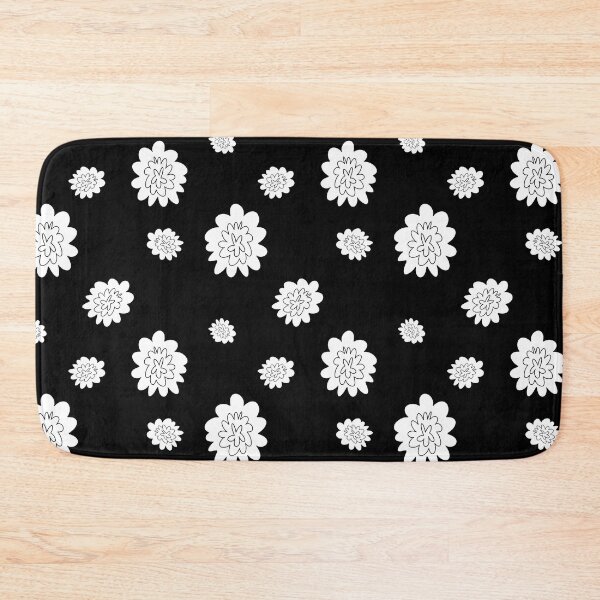 Item preview, Flower abstract simple line black seamless pattern designed and sold by Yana Mustafina | Boho Soulful Designs.