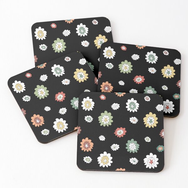 Item preview, Flower abstract simple lines cute colorful pattern designed and sold by Yana Mustafina | Boho Soulful Designs.