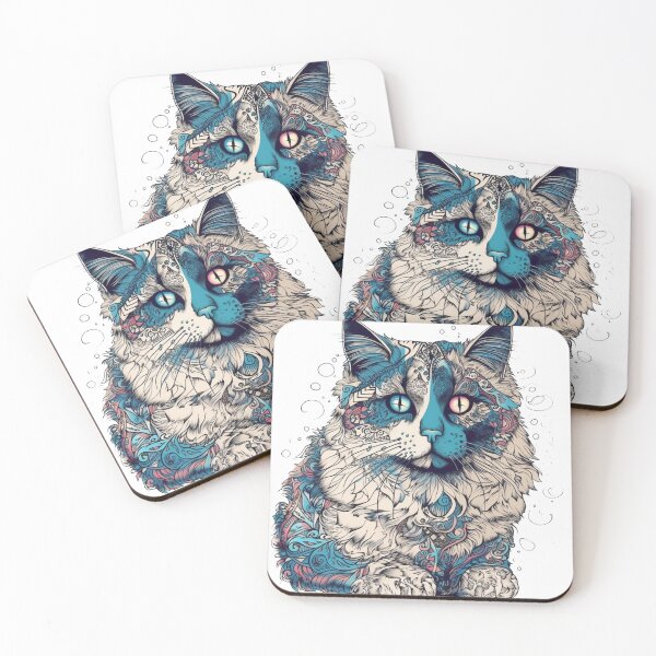 Item preview, Feline Whimsy Art: Ragdoll Cat Designs for Playful Feline Lovers! Cute, Surreal & Origina designed and sold by DooodleGod.