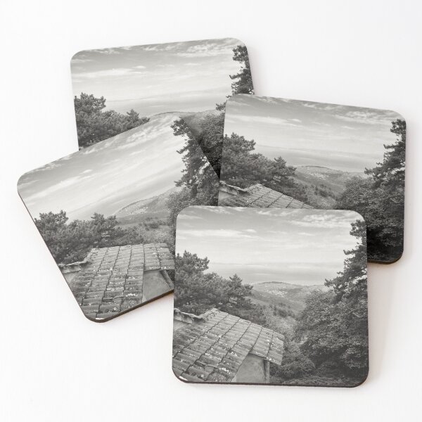 Item preview, A bw view from the Assumption Monastery Of The  Virgin Maries designed and sold by Jouko Lehto Photography.