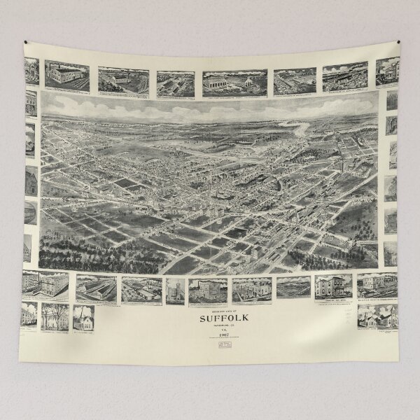 Item preview, Suffolk, Virginia (1907) designed and sold by allhistory.