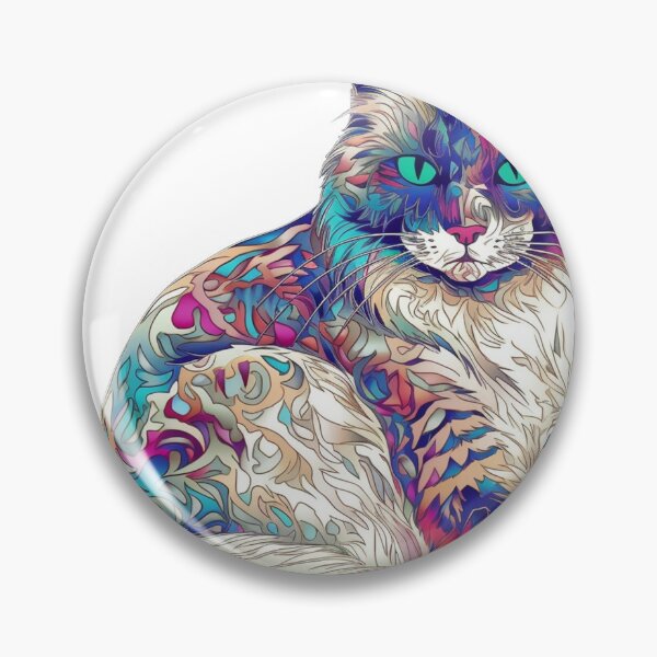 Item preview, Meowtopia's Surreal Ragdoll Cat Art Print for Feline Lovers designed and sold by DooodleGod.