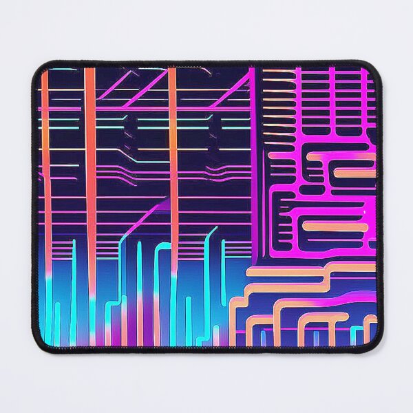 Item preview, Vibrant Synthwave: Neon line pattern with fascinating gradient designed and sold by Minpadesign.