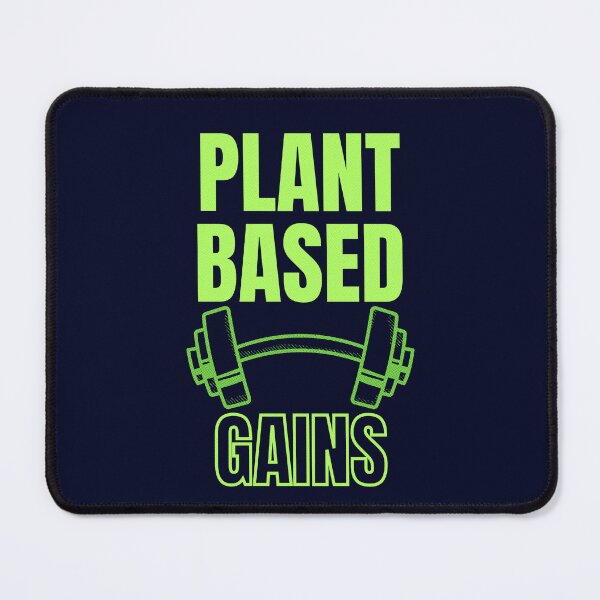 Item preview, Plant Based Gains, Vintage Vegan Gym Workout designed and sold by GreenSlate.