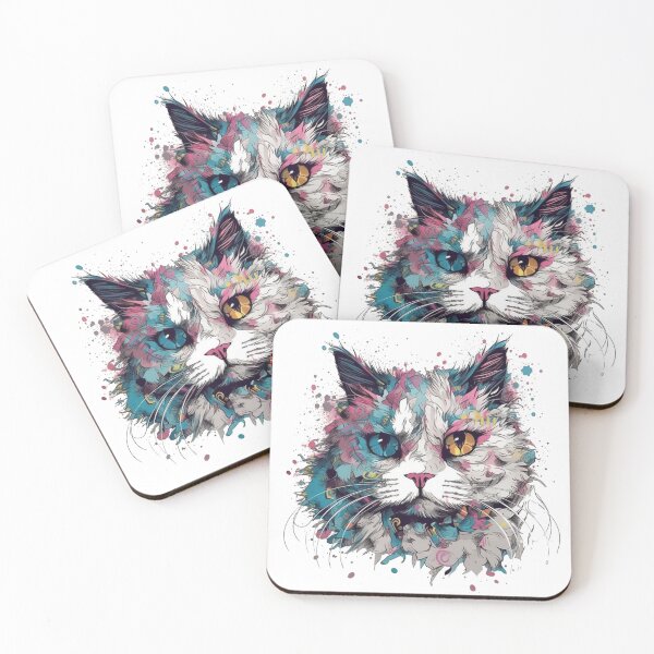 Item preview, Unusual Ragdoll Cat Art: Surreal Digital Print for Whimsical Cat designed and sold by DooodleGod.