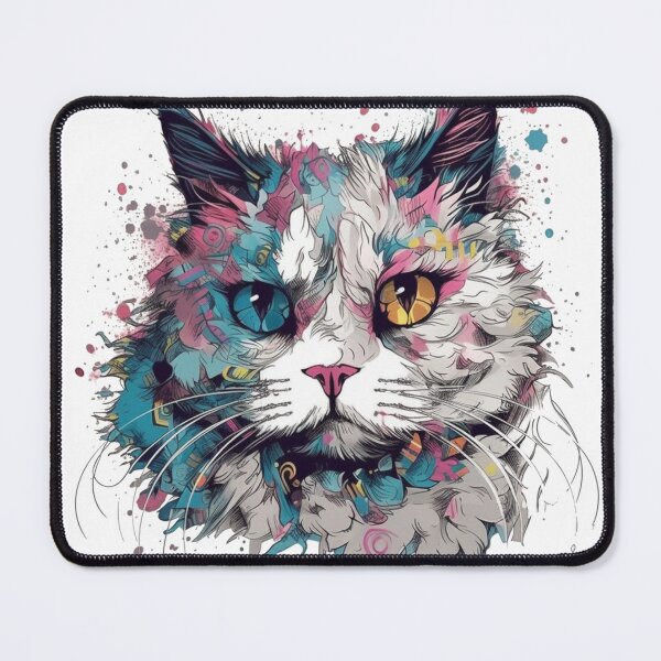 Item preview, Unusual Ragdoll Cat Art: Surreal Digital Print for Whimsical Cat designed and sold by DooodleGod.