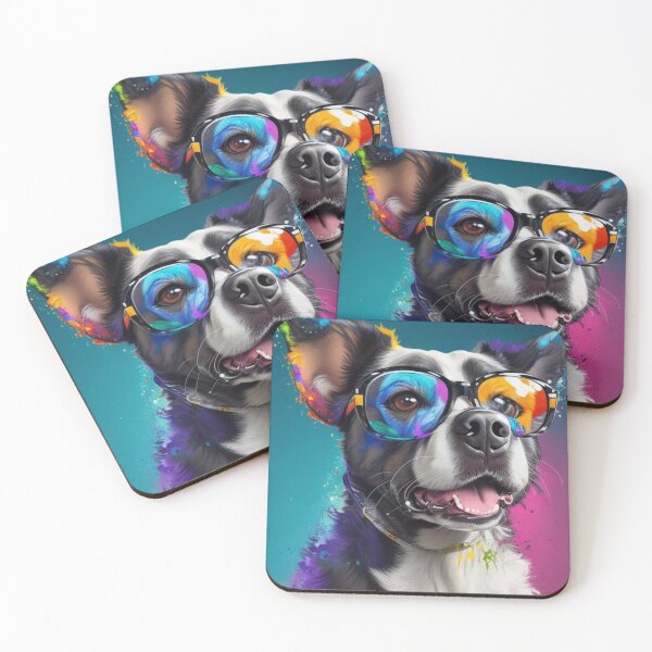 Item preview, Artist dog colorful portrait designed and sold by mikaws.