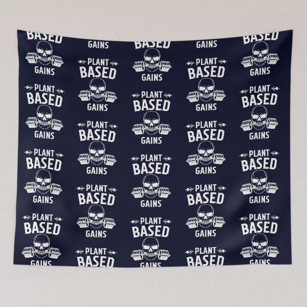 Item preview, Plant Based Gains, Vintage Vegan Gym Workout designed and sold by GreenSlate.