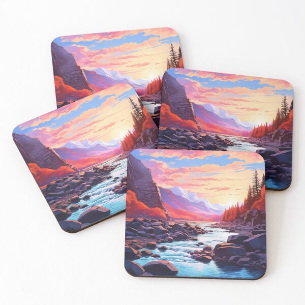 Item preview, A large river flowing through a rocky valley designed and sold by isBotStore.