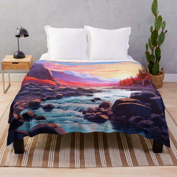 Item preview, A large river flowing through a rocky valley designed and sold by isBotStore.
