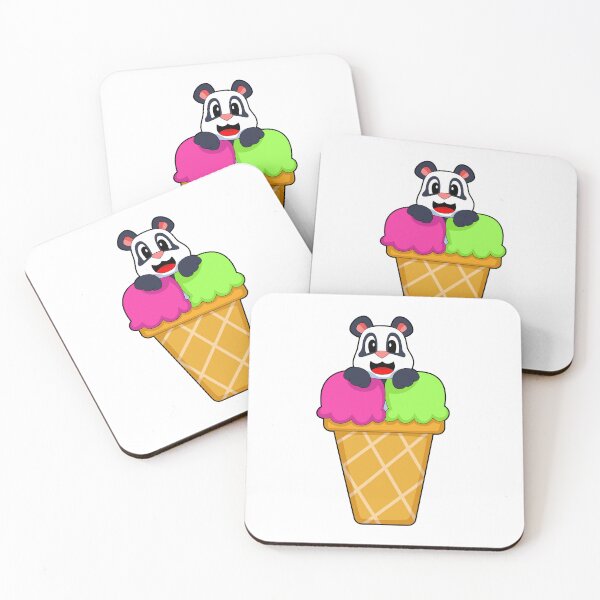 Item preview, Panda Waffle ice cream designed and sold by Snabdesign84.