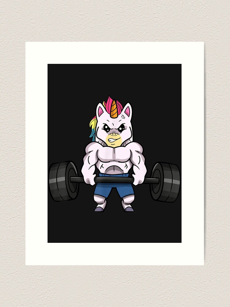 Unicorn Fitness Sticker Unicorn Gym Workout Decals Bodybuilding Sticker  Weightlifting Bodybuilder Sticker Fitness Lover Gifts 