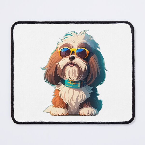 Item preview, Tibetan terrier dog wearing sunglasses t-shirt design designed and sold by MRFEZOO2030.