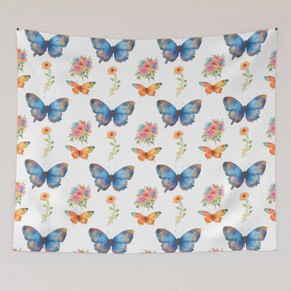 Item preview, Butterfly and flower seamless pattern designed and sold by Jayjaynaenae.