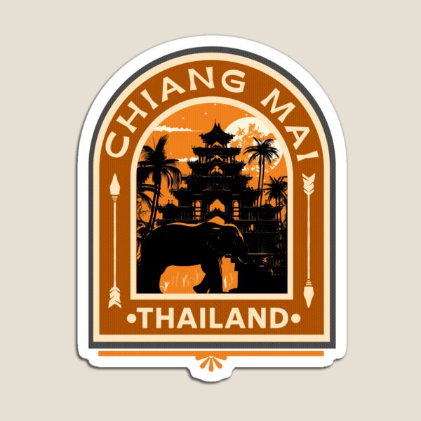 Item preview, Chiang Mai - Thailand, Backpacking Temples and Elephants  designed and sold by madtoyman.