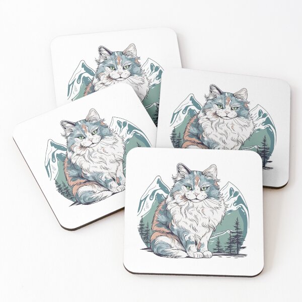 Item preview, Norwegian Forest Cat Clubhouse - Activity Themed Feline Design Companion designed and sold by DooodleGod.