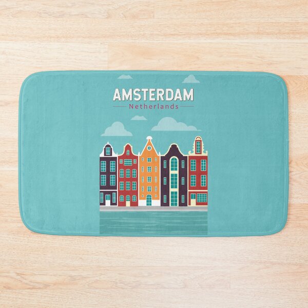 Item preview, Amsterdam Netherlands Travel Art Vintage designed and sold by KrisSidDesigns.