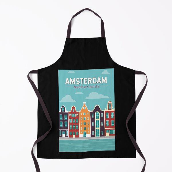 Item preview, Amsterdam Netherlands Travel Art Vintage designed and sold by KrisSidDesigns.