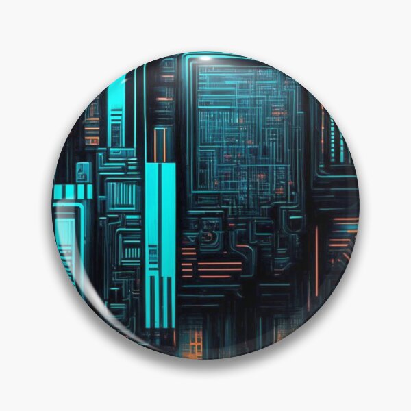 Item preview, Cyberpunk circuit board: Surreal technological pattern designed and sold by Minpadesign.