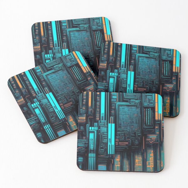 Item preview, Cyberpunk circuit board: Surreal technological pattern designed and sold by Minpadesign.