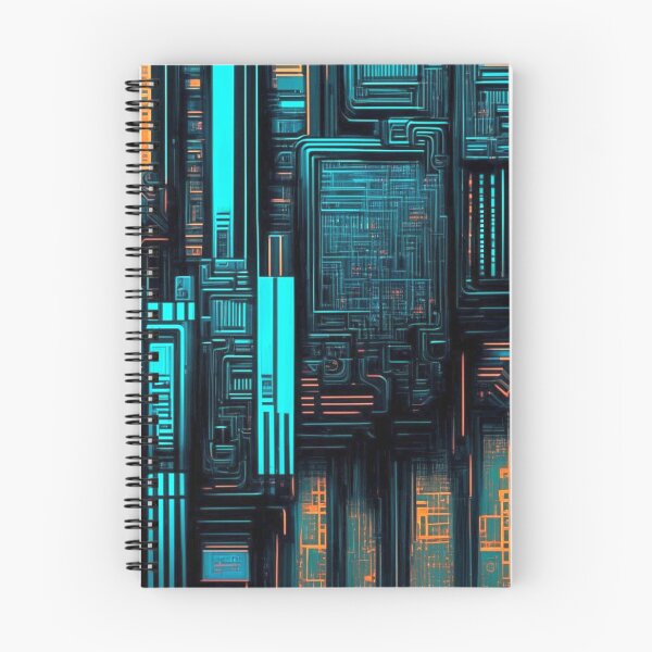 Item preview, Cyberpunk circuit board: Surreal technological pattern designed and sold by Minpadesign.
