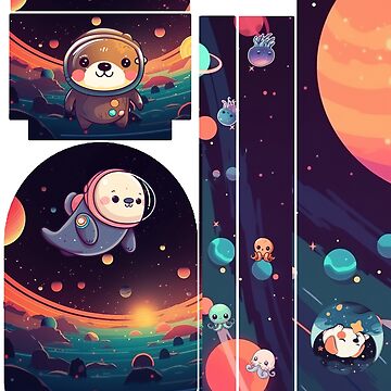 Artwork thumbnail, Space Cute Backpack by StickersBruni