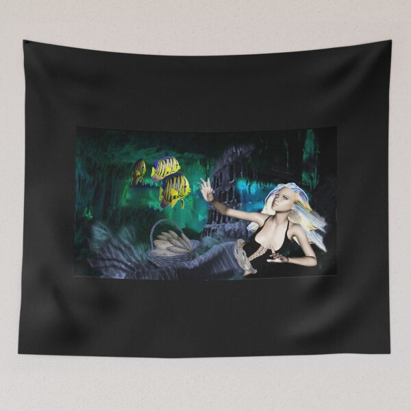 Item preview, Mermaid With Basket Of Catch designed and sold by Patricia Brown.