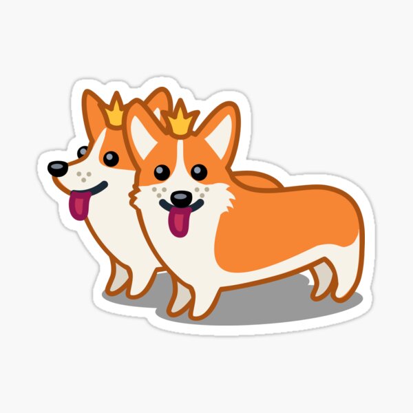 Funny Corgi Dog Tshirt - Dog Gifts for Corgi Pet Lovers Sticker