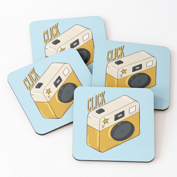 Item preview, Click Cute Retro Camera Photography Art designed and sold by Skull Fern.
