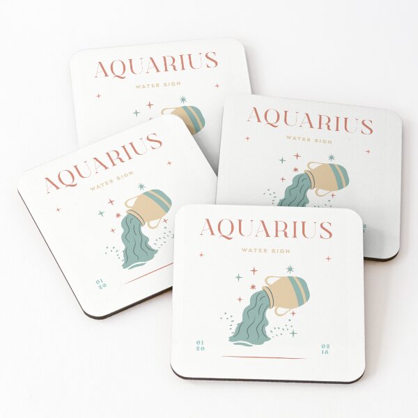 Item preview, Aquarius Zodiac Water Sign Astrology Aesthetic Horoscope Art - Zodiac Sign designed and sold by CookieBoogie-RB.