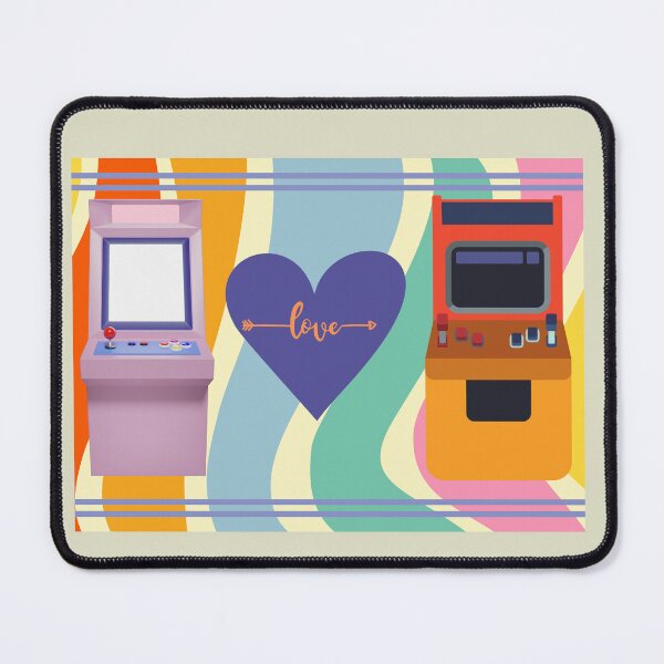 Vista previa del artículo con la obra «amor arcade», diseñado y vendido por ValsCrazyCats.