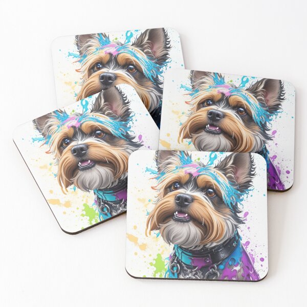 Artikelvorschau, Yorkshire Dog (Splash Collection) entworfen und verkauft von Vialuga.