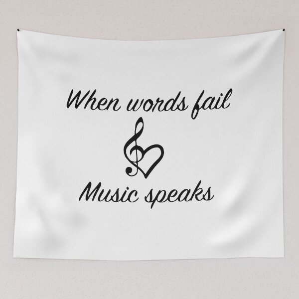Item preview, When Words Fail Music Speaks designed and sold by jasmineopsi.
