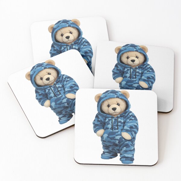 Item preview, Blue Camo Teddy Bear designed and sold by ChefTonyArt.