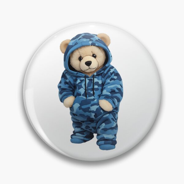 Item preview, Blue Camo Teddy Bear designed and sold by ChefTonyArt.
