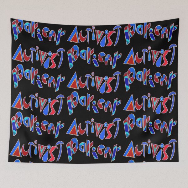 Item preview,  Unique patient activist Multicolored playful geometric shapes statement - dynamic and motivating artwork to fight disease - special gift for all chronic patients and especially for diabetic artists. designed and sold by Ralek.