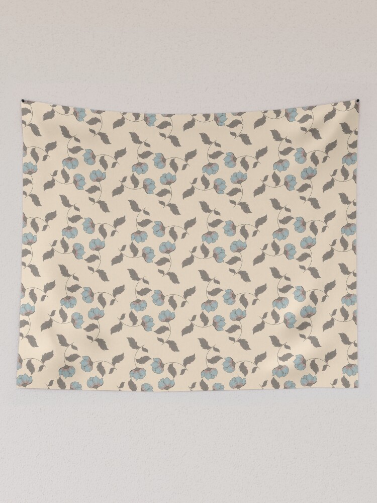 Thumbnail 2 of 3, Tapestry, Flower circle beige designed and sold by raumundinhalt.
