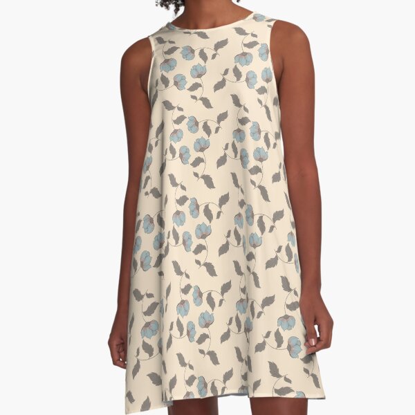Flower circle beige A-Line Dress