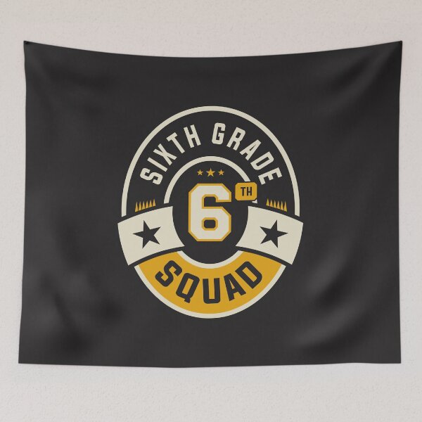 Item preview, Sixth 6th Grade Squad Team Back To School designed and sold by cidolopez.