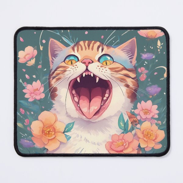 Item preview, Cat with flowers designed and sold by soumendesigner.
