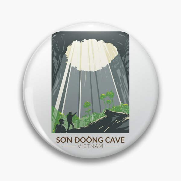Item preview, Son Doong Cave Vietnam Travel Art Vintage designed and sold by KrisSidDesigns.