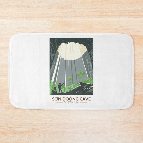 Item preview, Son Doong Cave Vietnam Travel Art Vintage designed and sold by KrisSidDesigns.