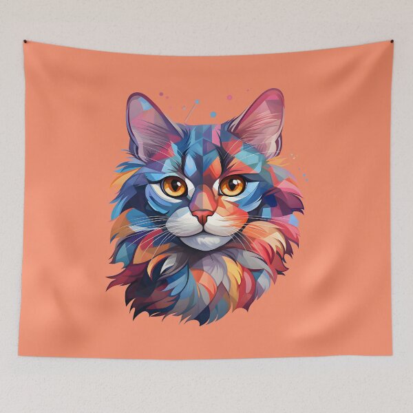 Item preview, Geometric Cat designed and sold by Monkey-Bar.