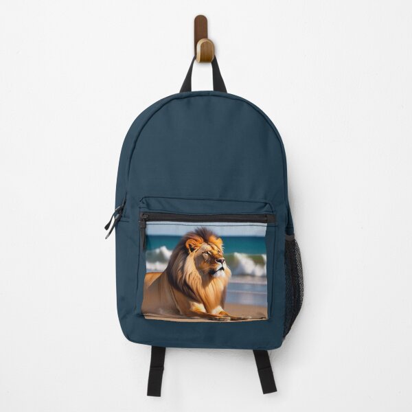 Item preview, The Lion is Sut Tanning at the beach designed and sold by Magical-bear.