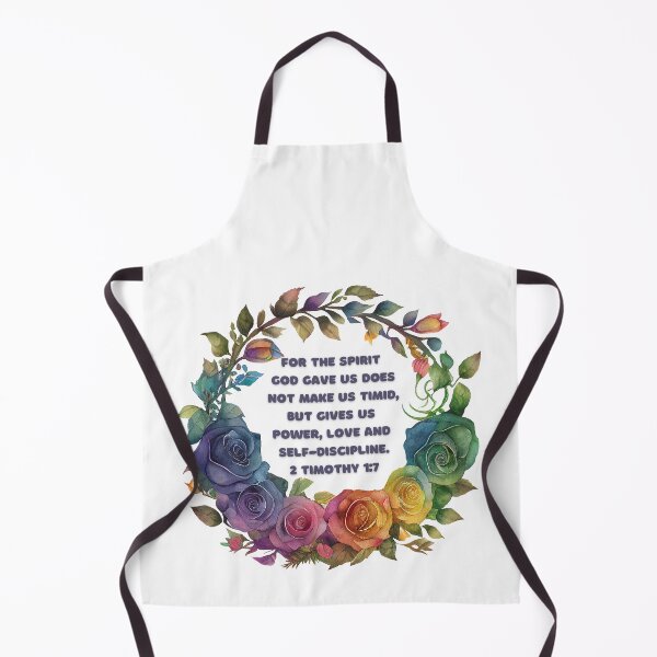 Item preview, 2 Timothy 1:7 - For the Spirit God gave us does not make us timid, but gives us power, love and self-discipline. designed and sold by FlutterByH.